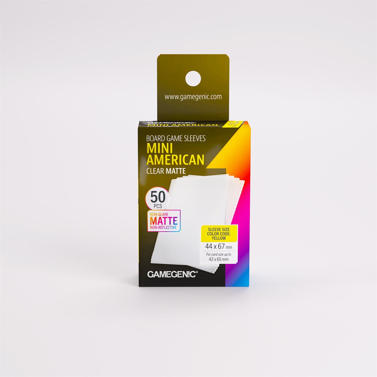 Sleeves: Gamegenic: Matte Mini American-Sized Boardgame (50) (ML) (Repackaging)