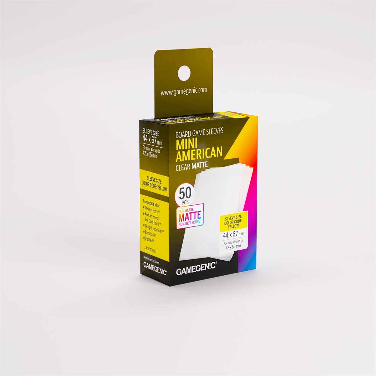 Sleeves: Gamegenic: Matte Mini American-Sized Boardgame (50) (ML) (Repackaging)