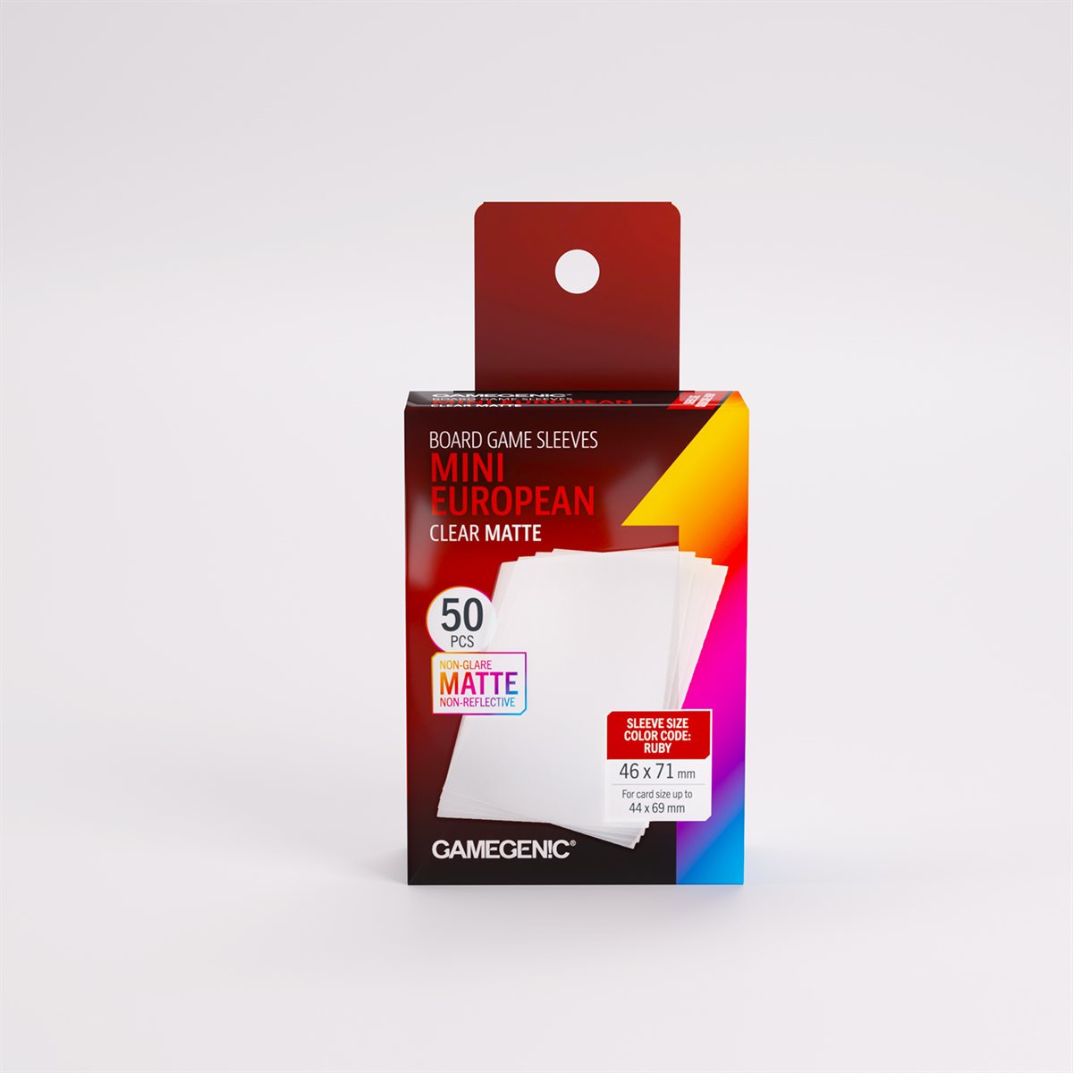 Sleeves: Gamegenic: Matte Mini European-Sized Boardgame Sleeves (50) (Repackaging)