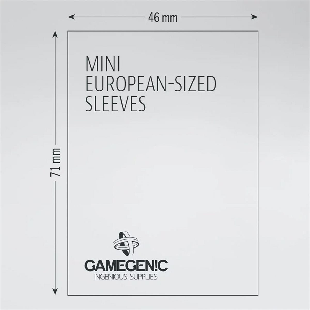 Sleeves: Gamegenic: Matte Mini European-Sized Boardgame Sleeves (50) (Repackaging)