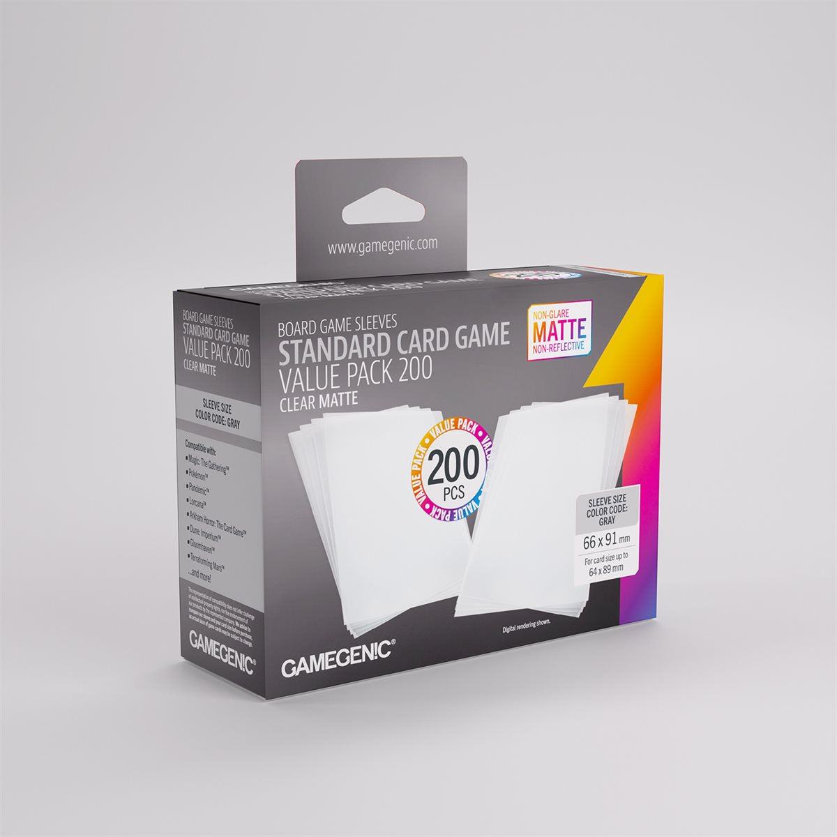 Sleeves: Gamegenic Matte Standard Card Game Value Pack (200)