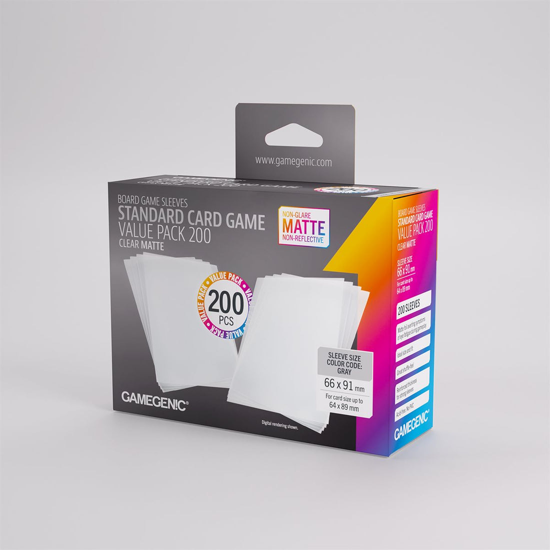 Sleeves: Gamegenic Matte Standard Card Game Value Pack (200)