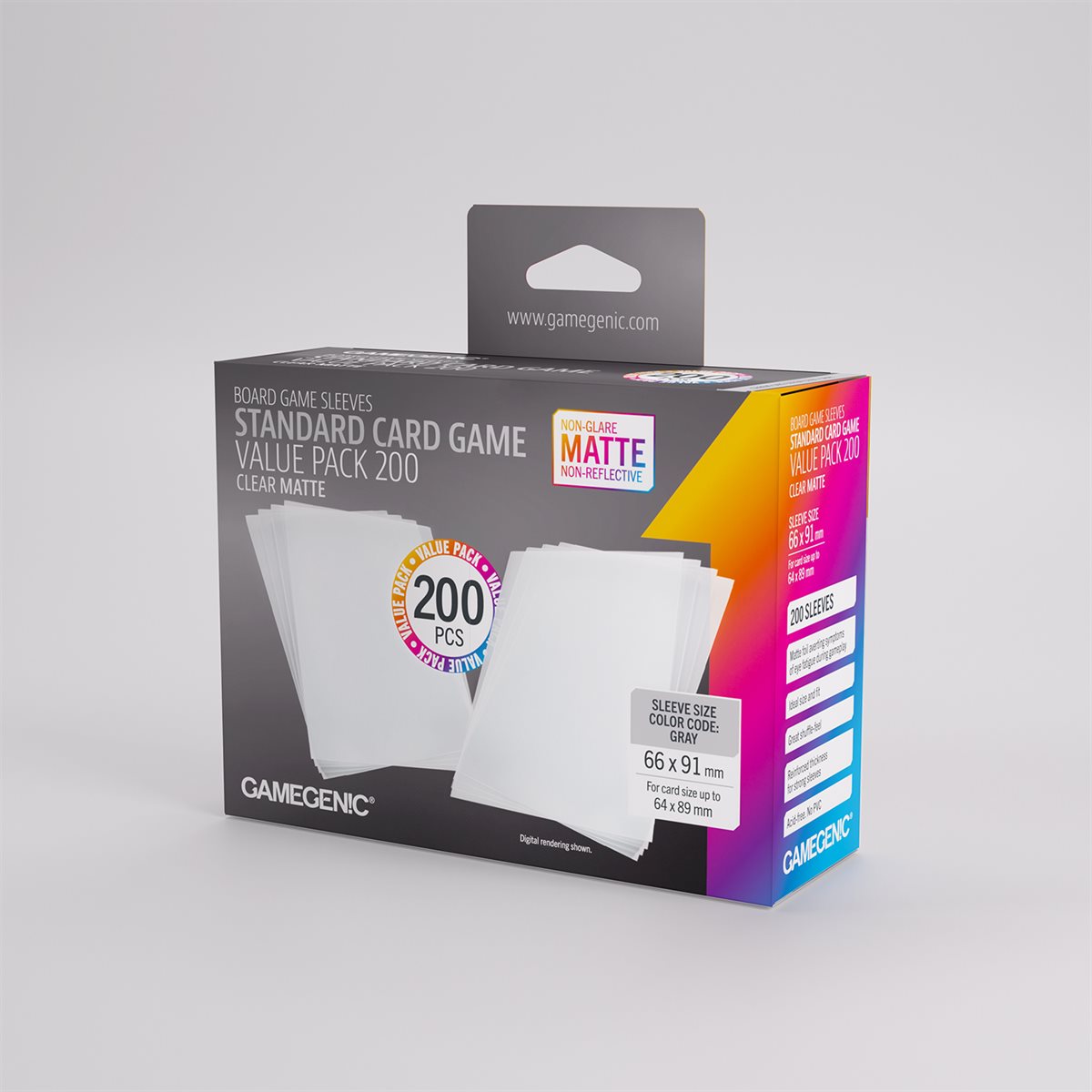 Sleeves: Gamegenic Matte Standard Card Game Value Pack (200)
