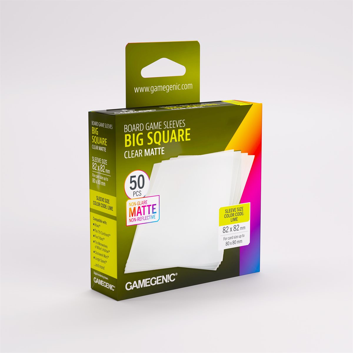 Sleeves: Gamegenic: Matte Square-Sized (50) (ML) (Repackaging)