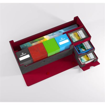 Boîte de rangement : La tanière des cartes 1000+ PRO Gris/Rouge
