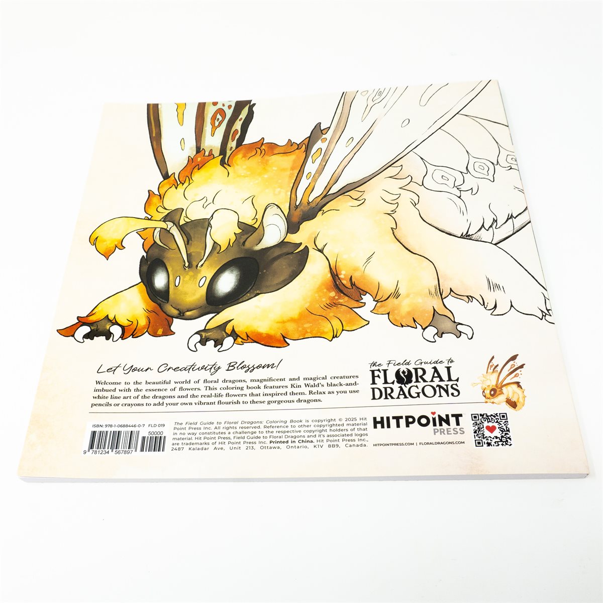 Le guide de terrain des dragons floraux : Livre de coloriage