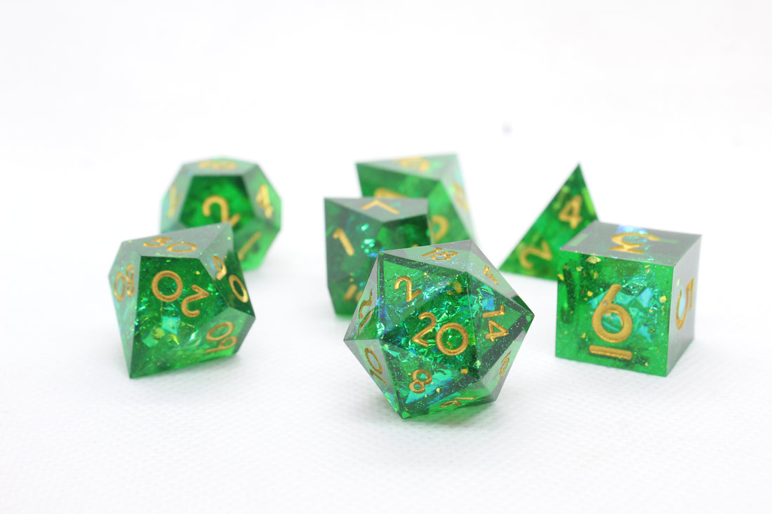 Sharp Edge Resin Dice: Emerald Dream