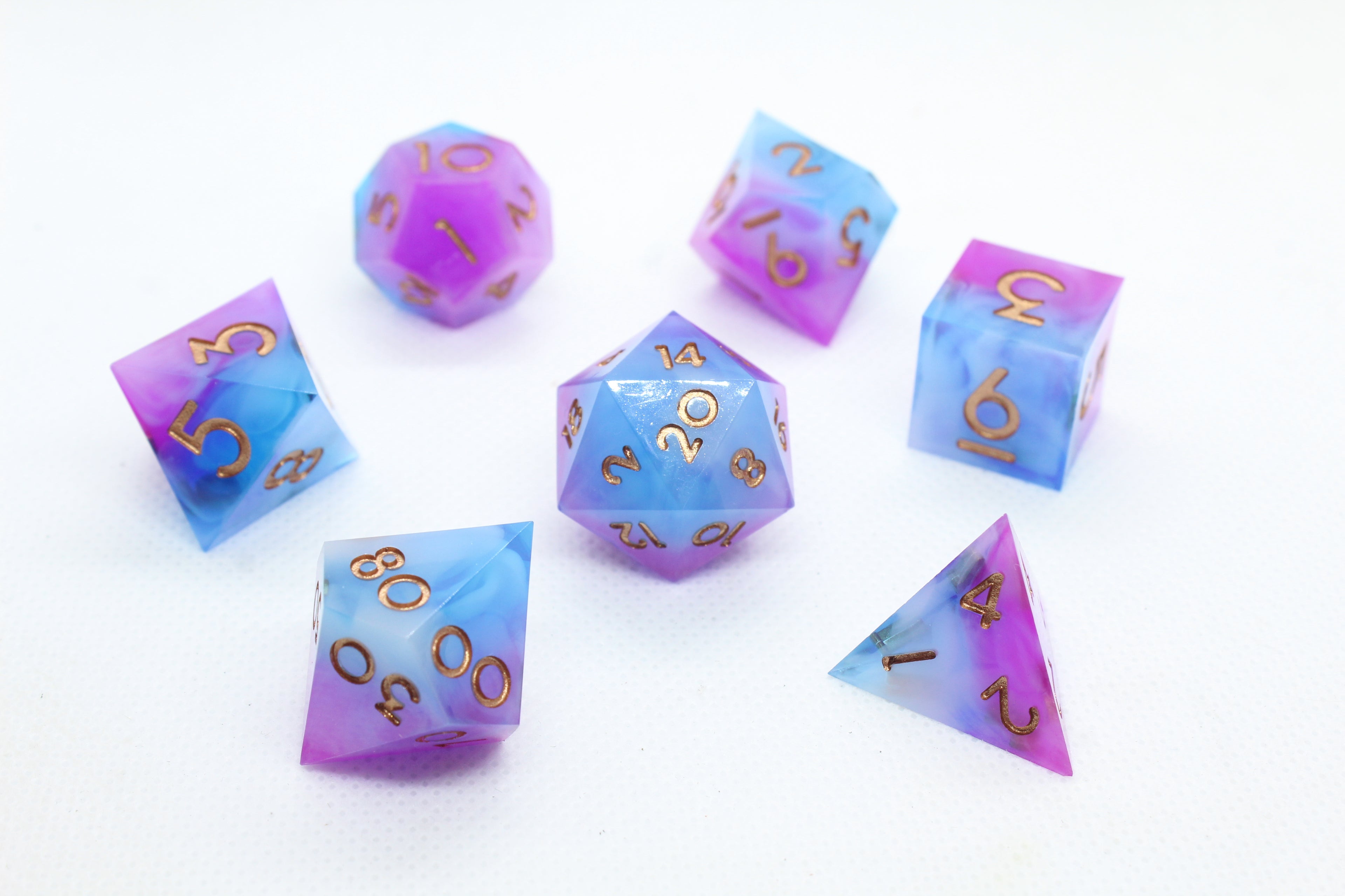 Sharp Edge Resin Dice: Milky Magic