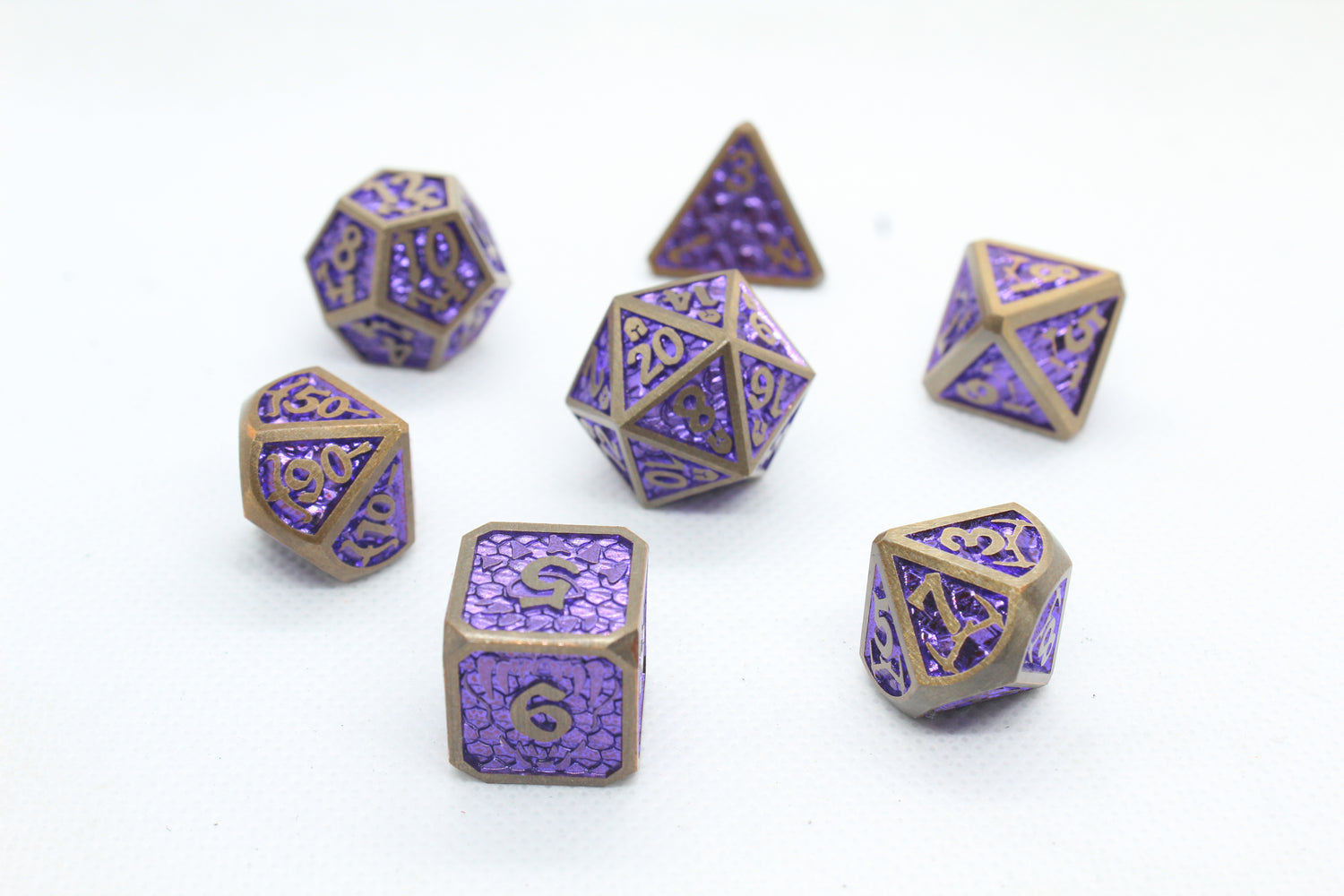 Metal Dice: Scale Mail Purple