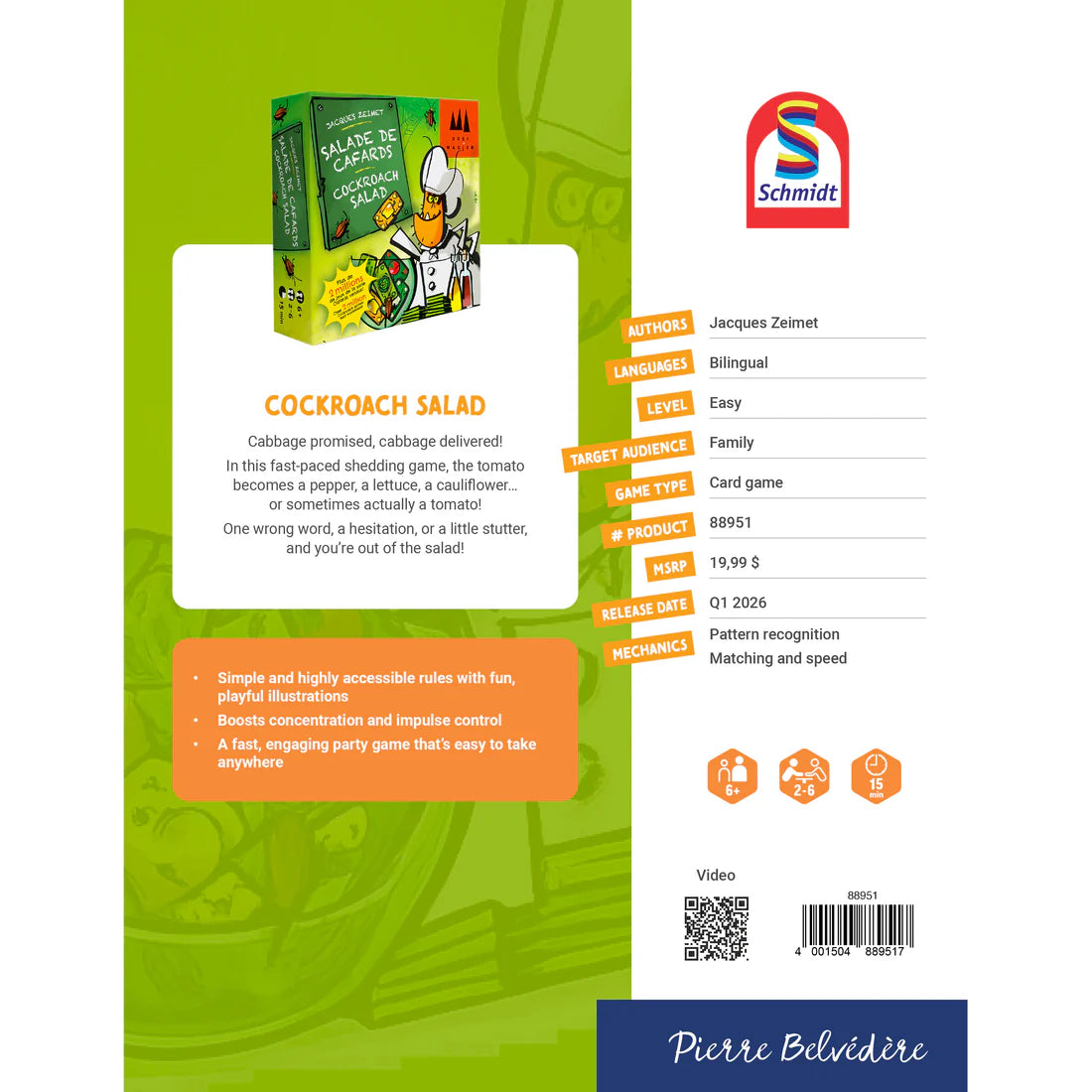 Salade de cafards