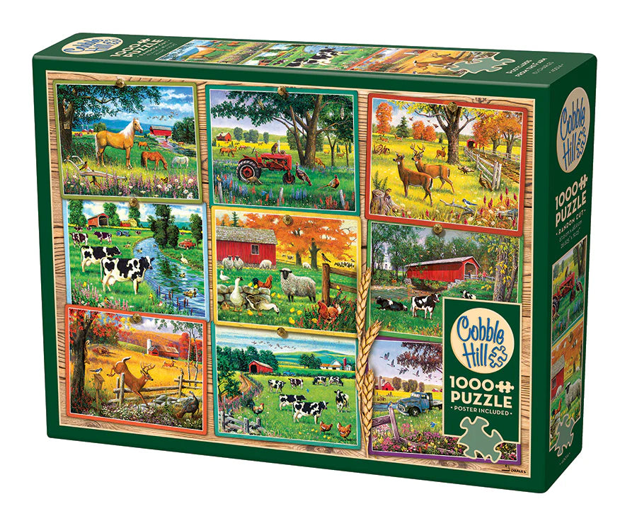 Puzzle : 1000 cartes postales de la ferme