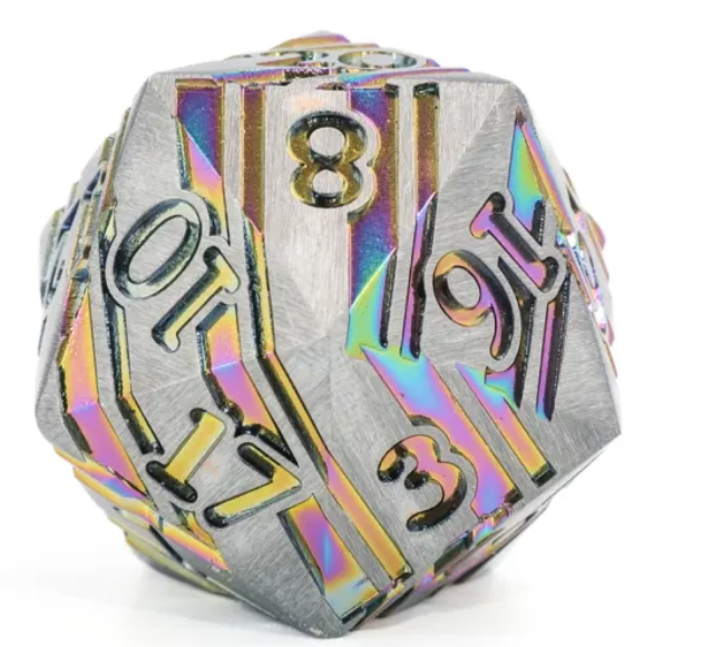 Titan D20 - Rainbow Steel