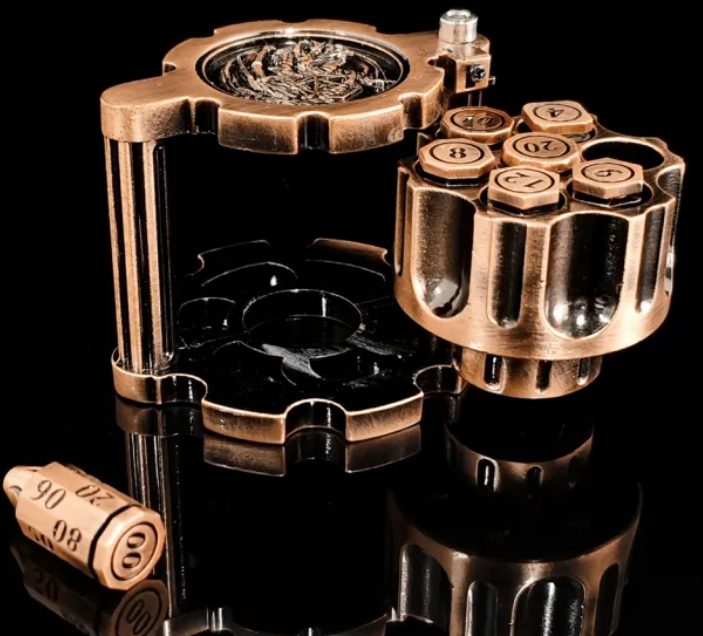 Bullet Dice with Spinning Cylinder - Copper
