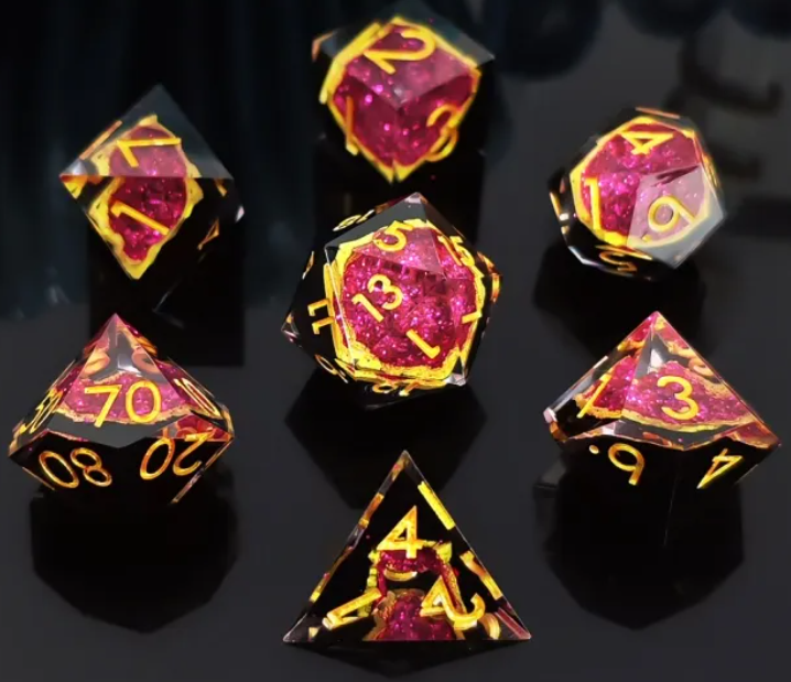 Sharp Edge Resin Dice: Geode