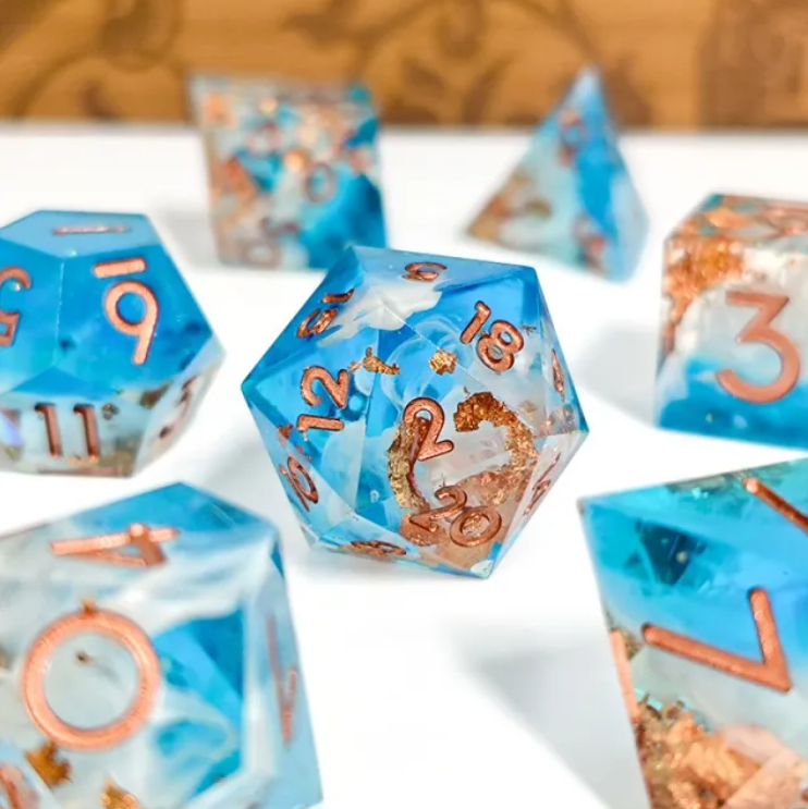 Sharp Edge Resin Dice: Gold Coast