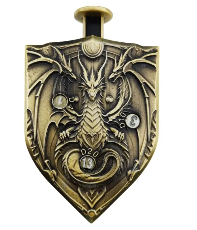 Rolling Metal Dice: Gold