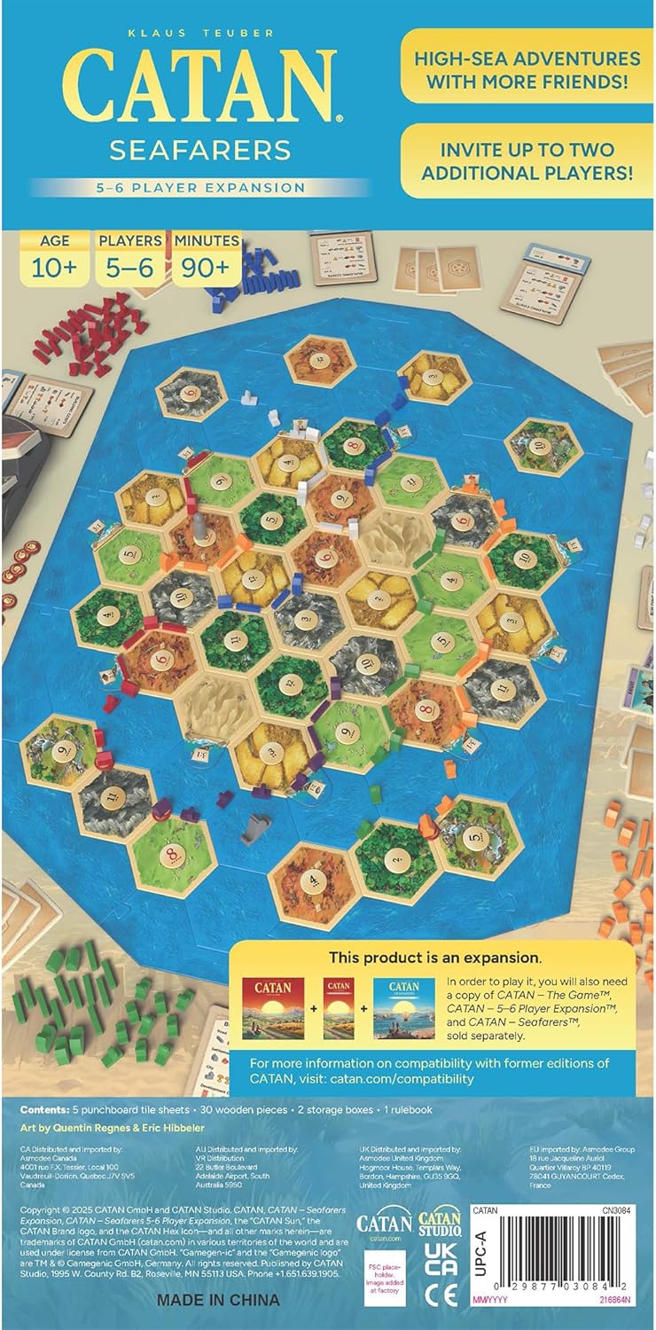 CATAN Exp: Seafarers 5-6 Players - 6th Edition