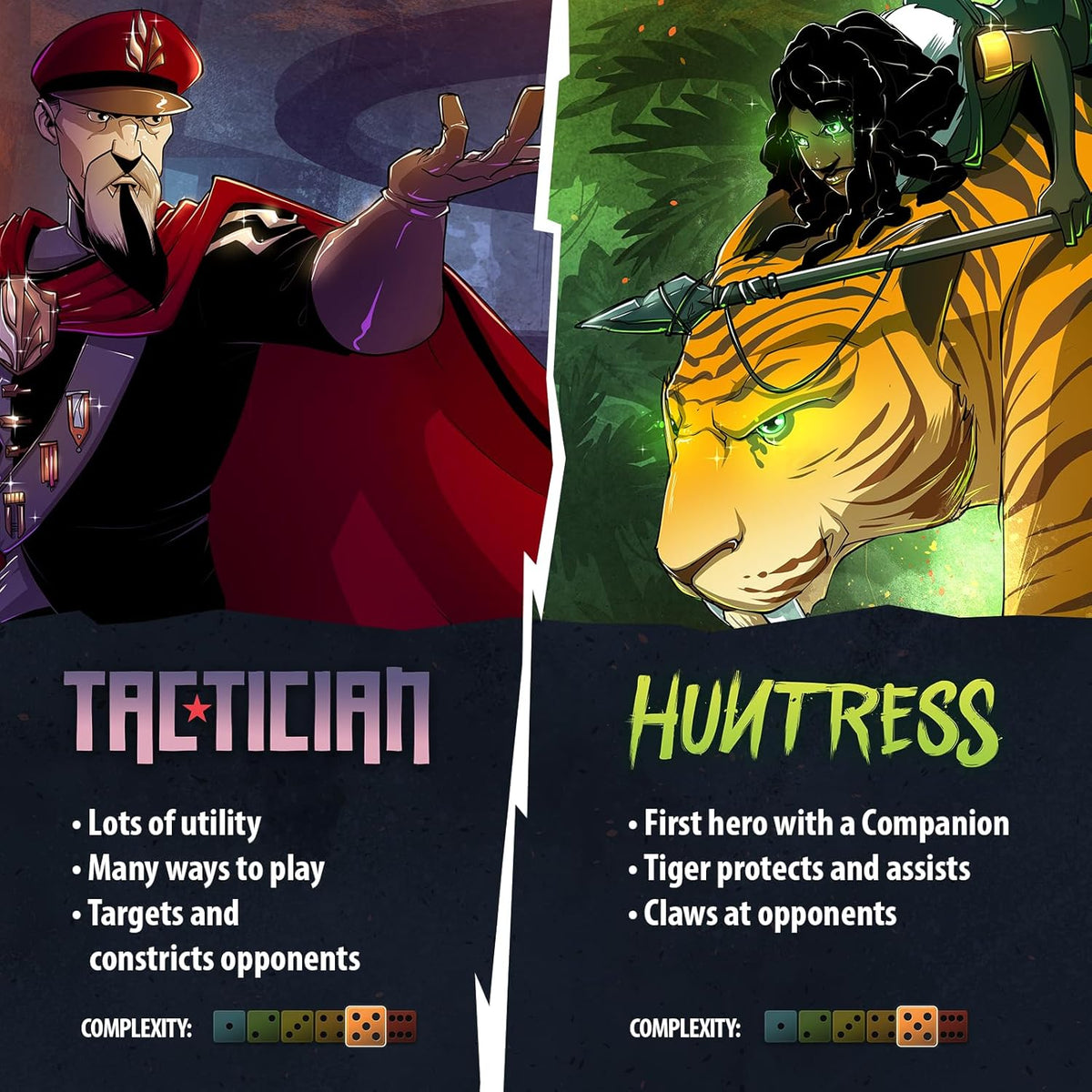 Dice Throne Saison Deux - Tacticienne contre Chasseresse