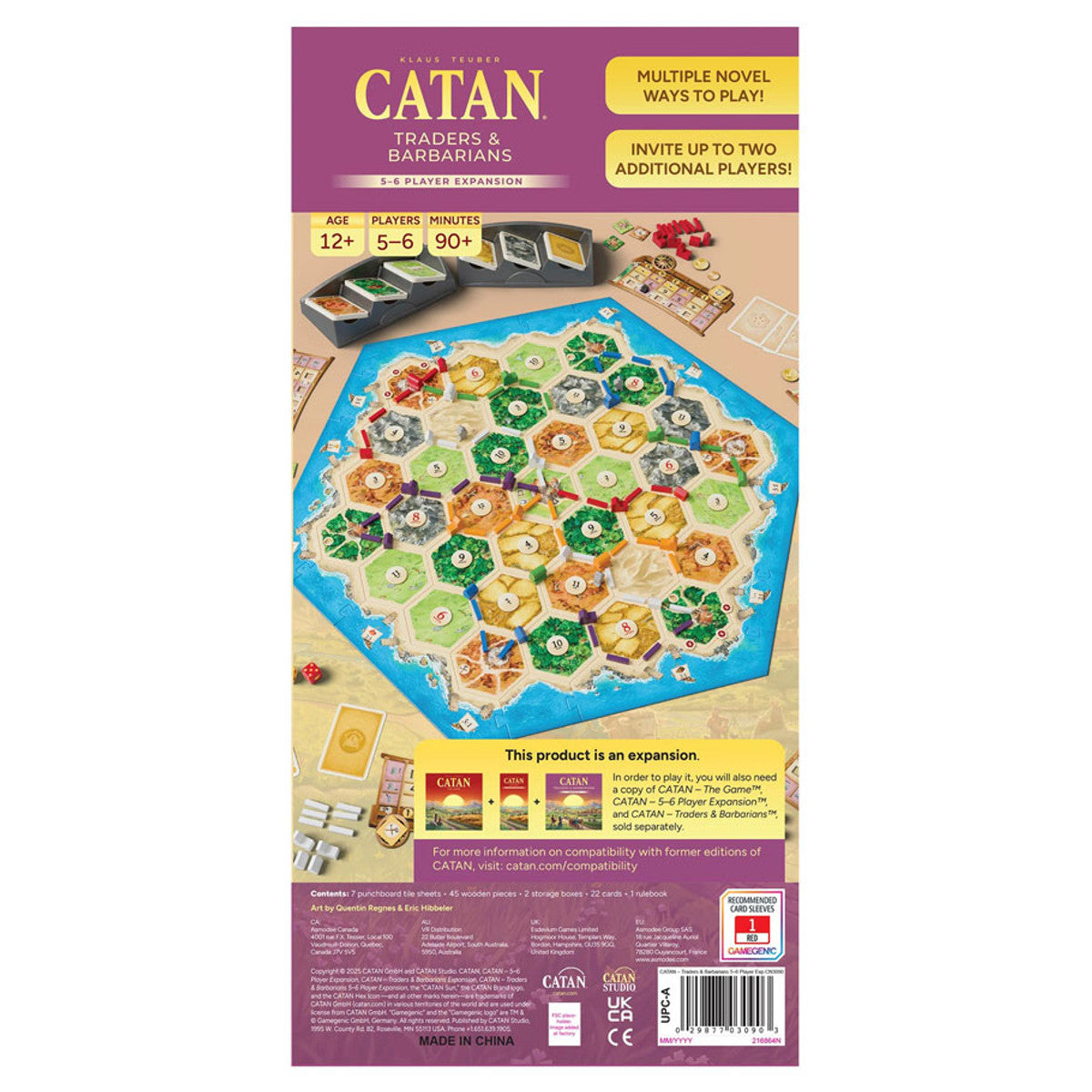 nanren3321812 6本セット⑤ CATAN Exp: Traders & Barbarians 5-6 Players - 6th Edition – Table