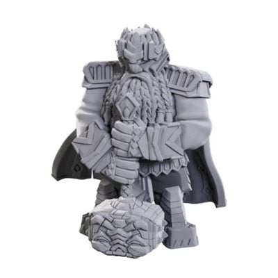 Figurines non peintes Pathfinder Deep Cuts : Vague 23 : Champion nain mâle de haut niveau