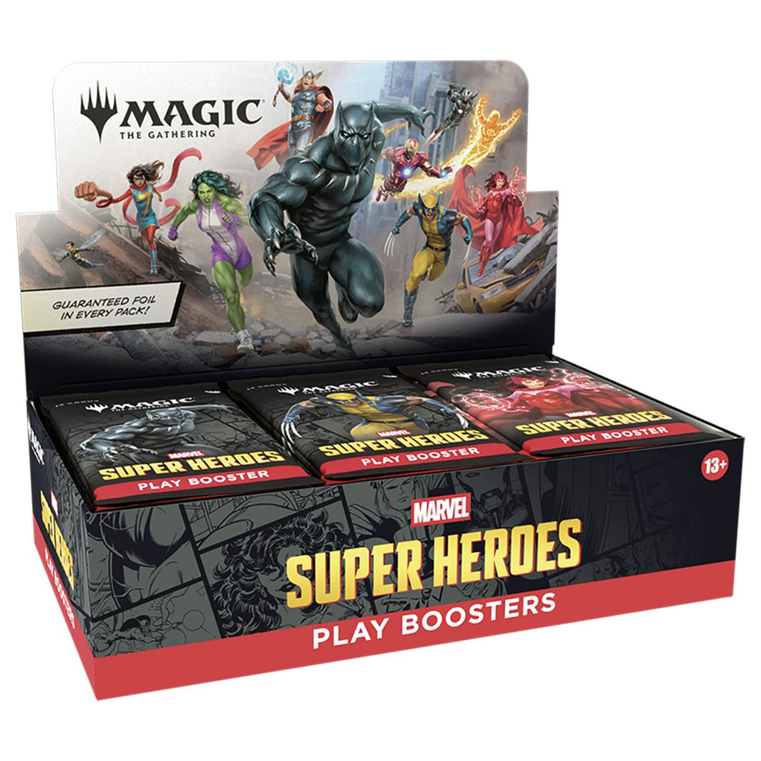 Magic: The Gathering - Marvel Super Heroes - Play Booster Display