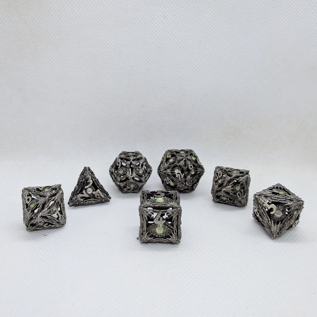 Hollow Metal Dice: Devil Eyes - Silver