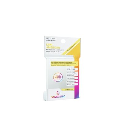Protège-cartes : Gamegenic Matte Mini American (50)