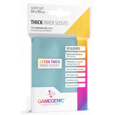 Sleeves: Gamegenic Thick Inner Sleeves (50)