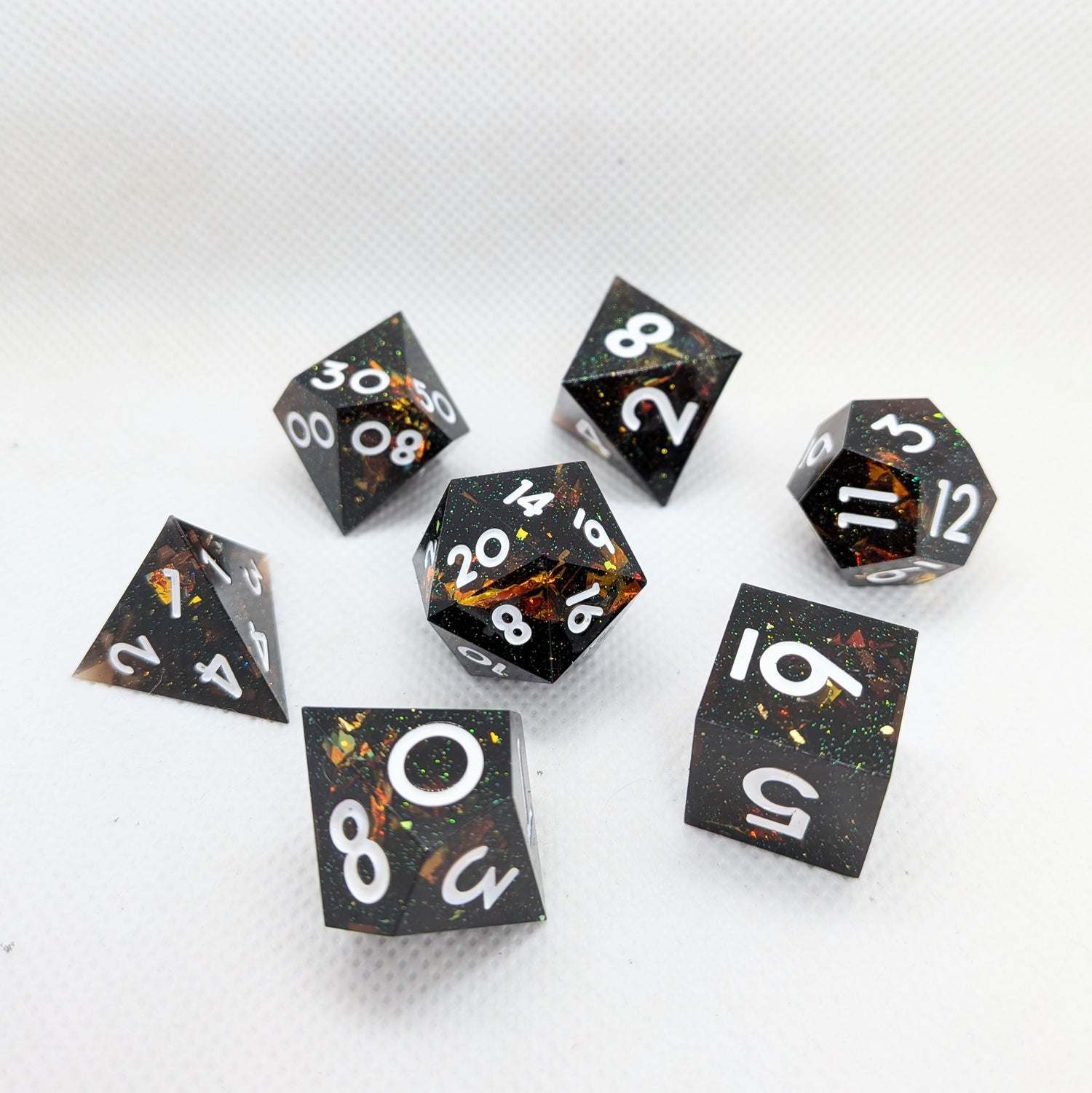 Sharp Edge Resin Dice: Gold Dust