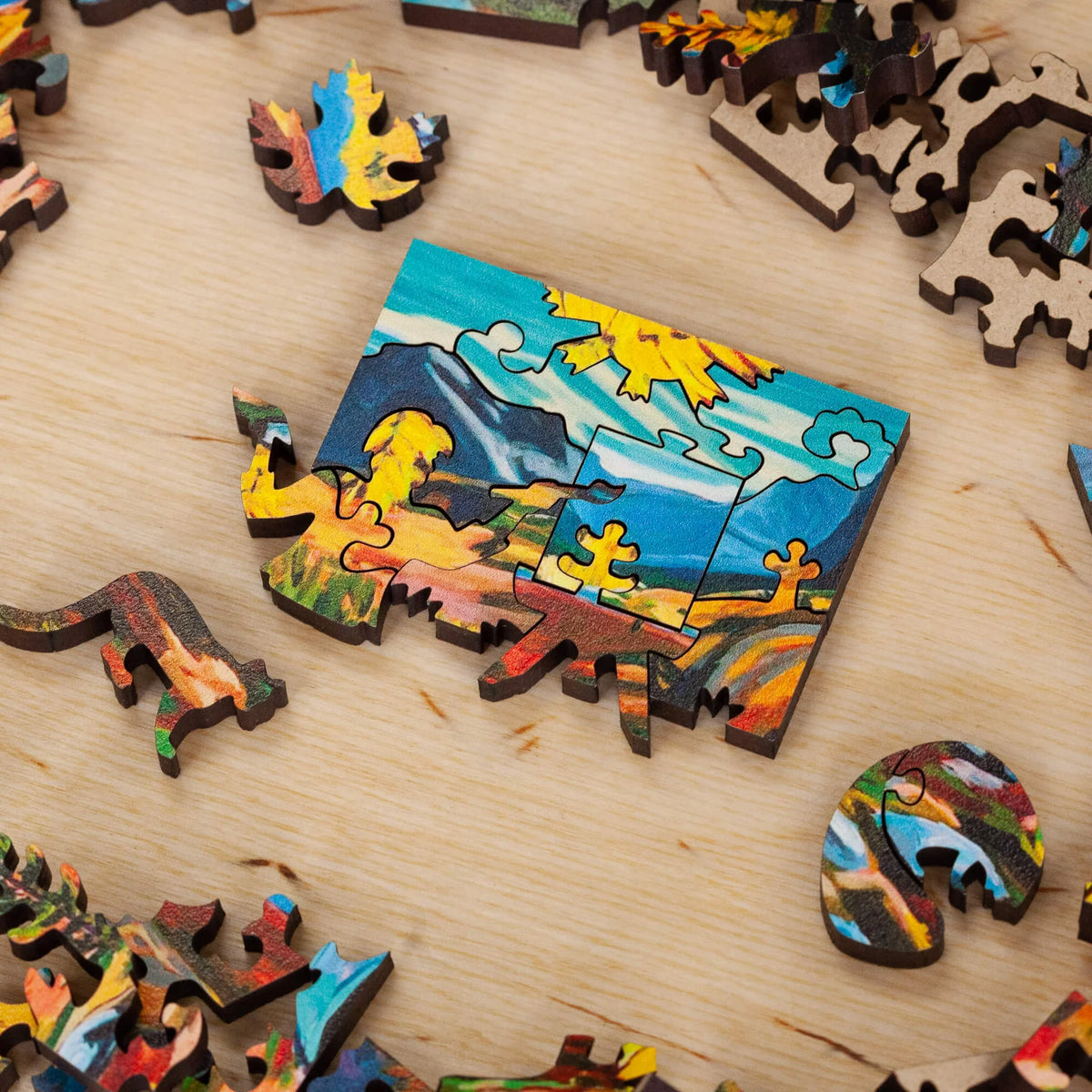 Mini StumpCraft Jigsaw Puzzle: Larch Valley