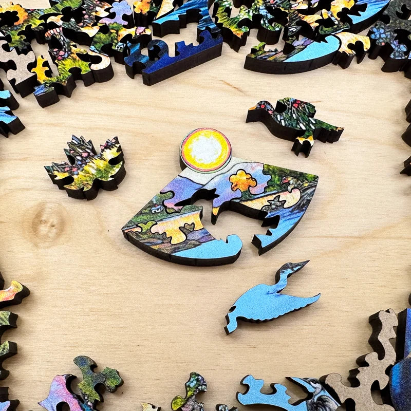 Mini StumpCraft Jigsaw Puzzle: The Marsh, The Meadow, The Mountain