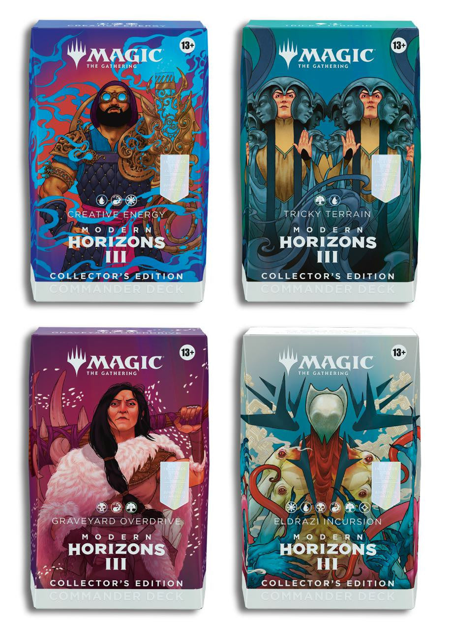 MTG Modern Horizons 3 Lot de 4 decks Commander Collectionneur