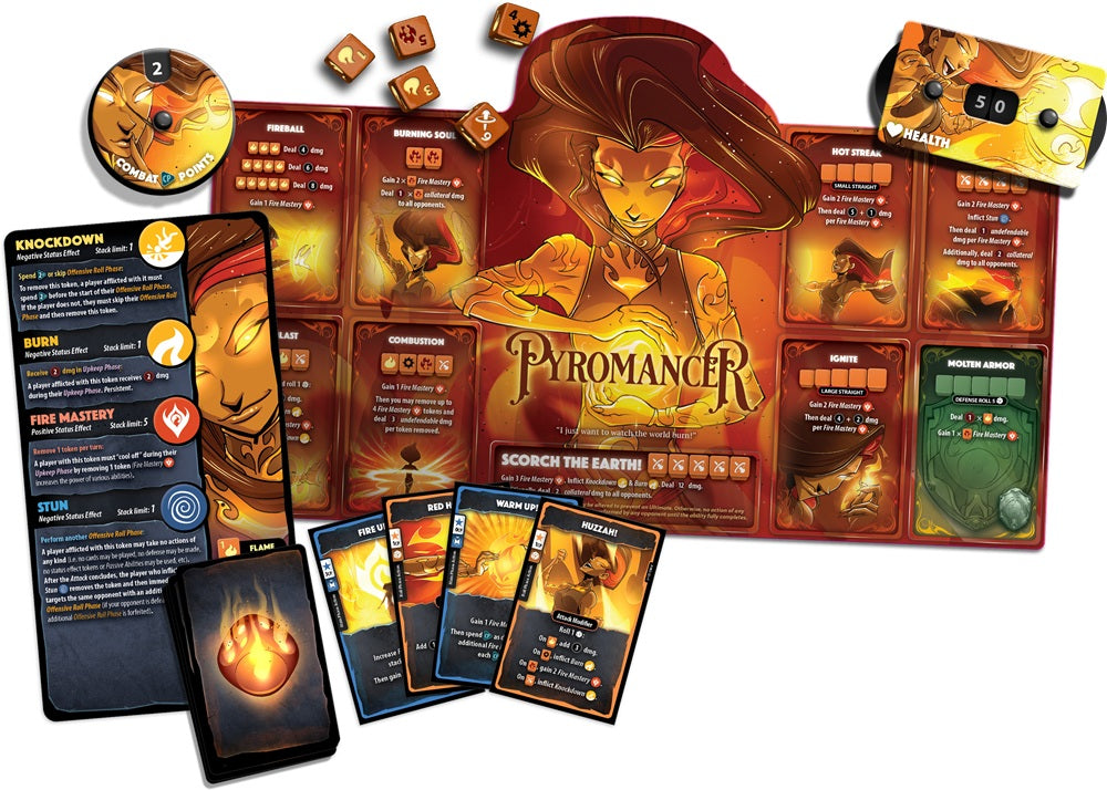 Dice Throne Hero Pack: Pyromancer