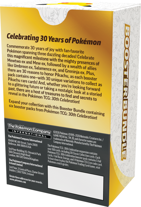 Pokemon 30th Celebration Booster Bundle