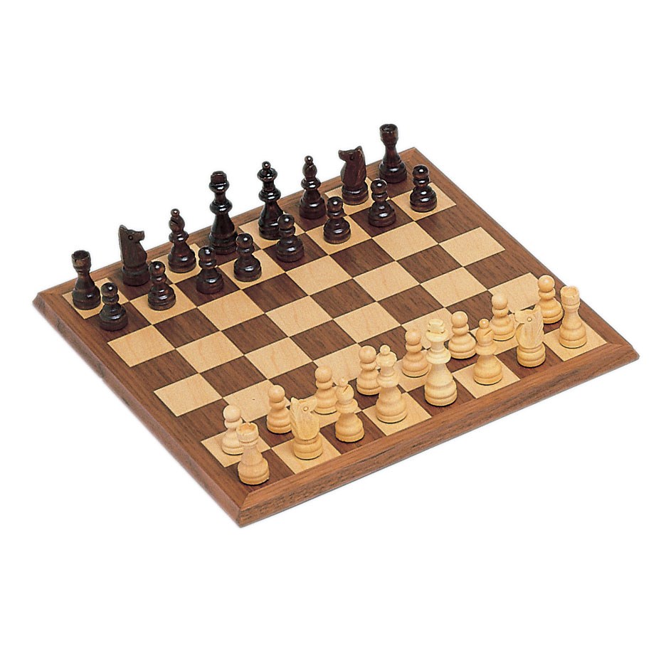 Chess Set: 12&quot; Walnut Wood Staunton