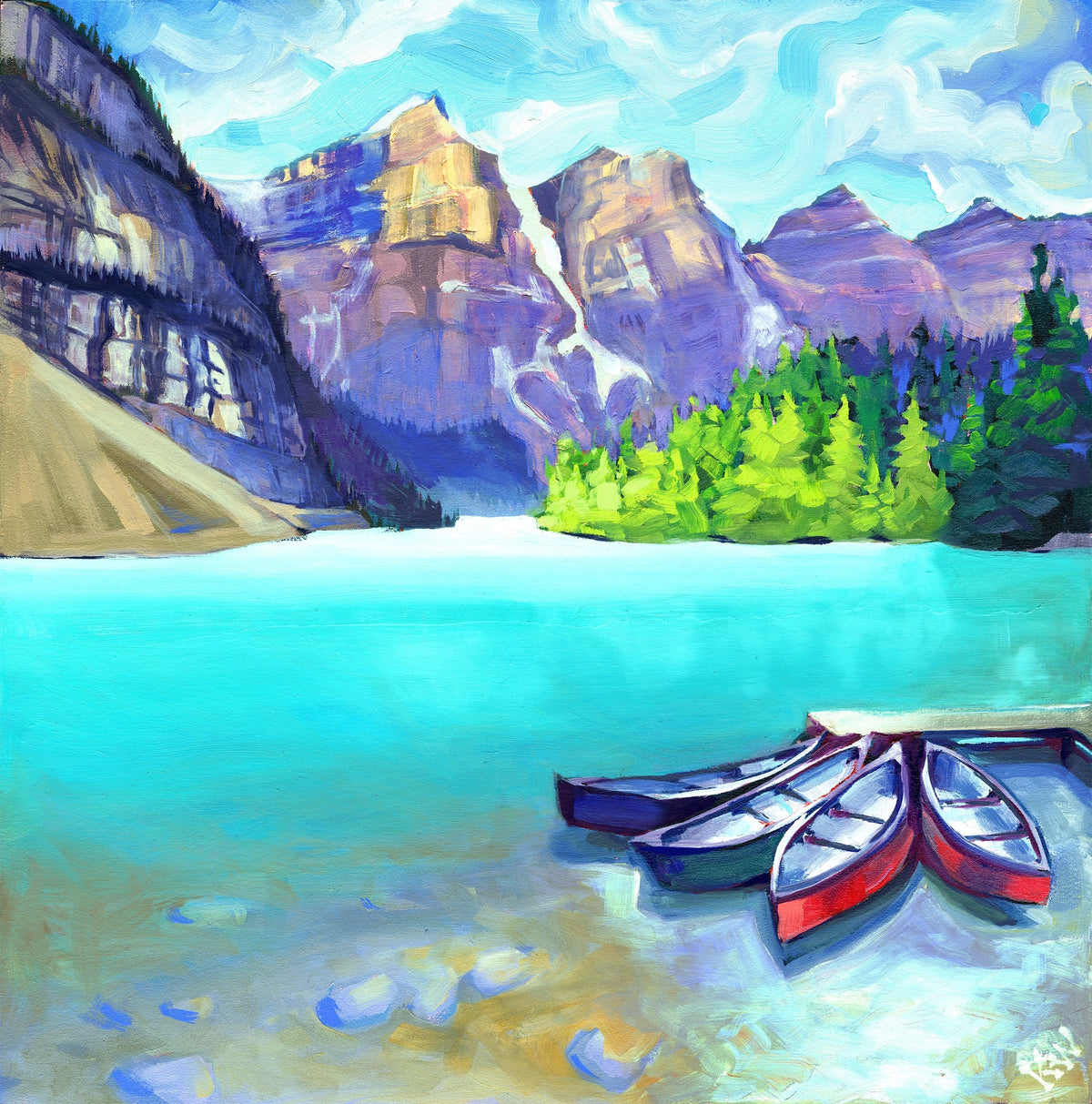 Mini StumpCraft Jigsaw Puzzle: Rock Flour Blue