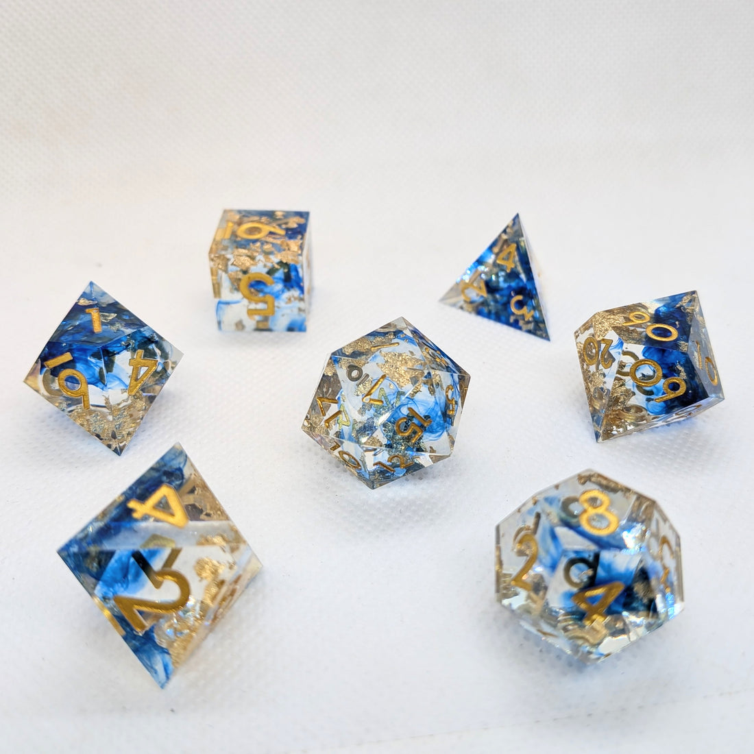 Sharp Edge Resin Dice: Royal Blue