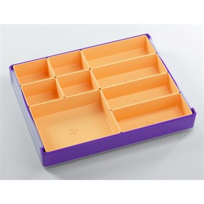 Silo de jetons : violet/orange