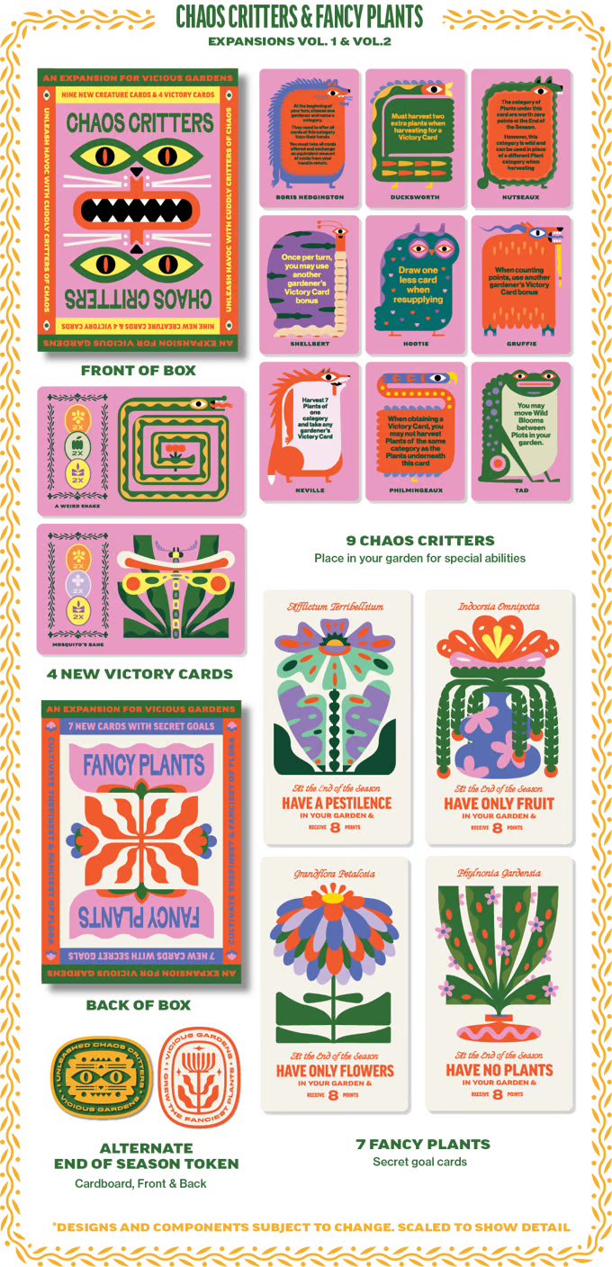 Vicious Gardens : Extension Créatures du Chaos et Plantes Fantaisistes
