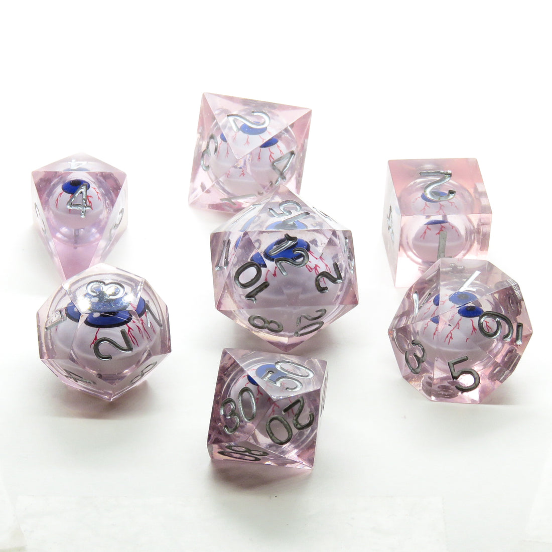 Sharp Edge Eyeball Dice: Purple