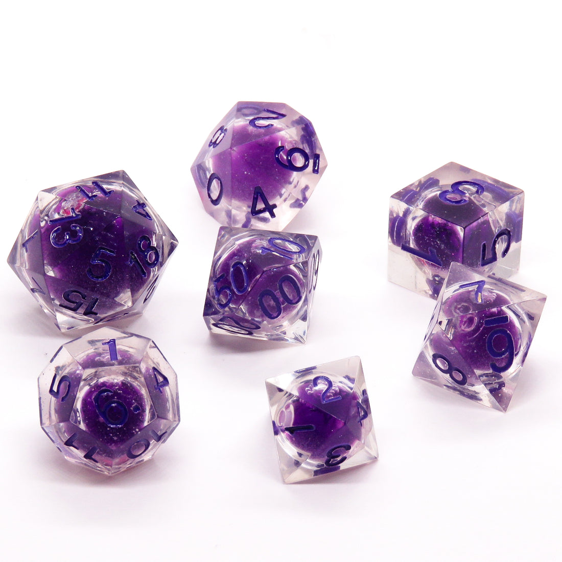 Sharp Edge Liquid Dice: Purple