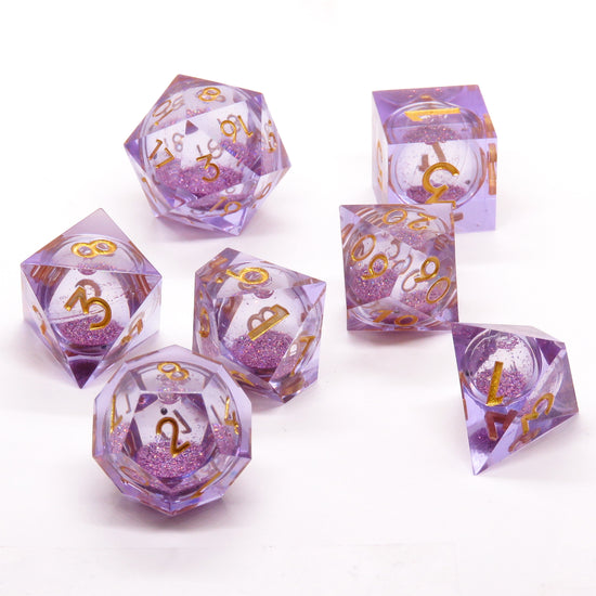 Sharp Edge Liquid Dice: Pink