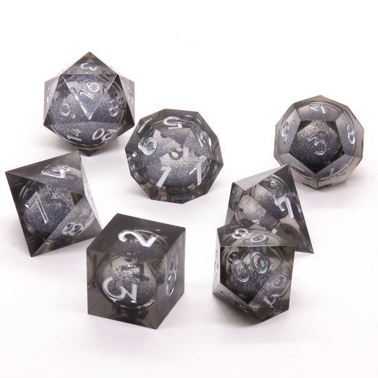 Sharp Edge Liquid Dice: Black