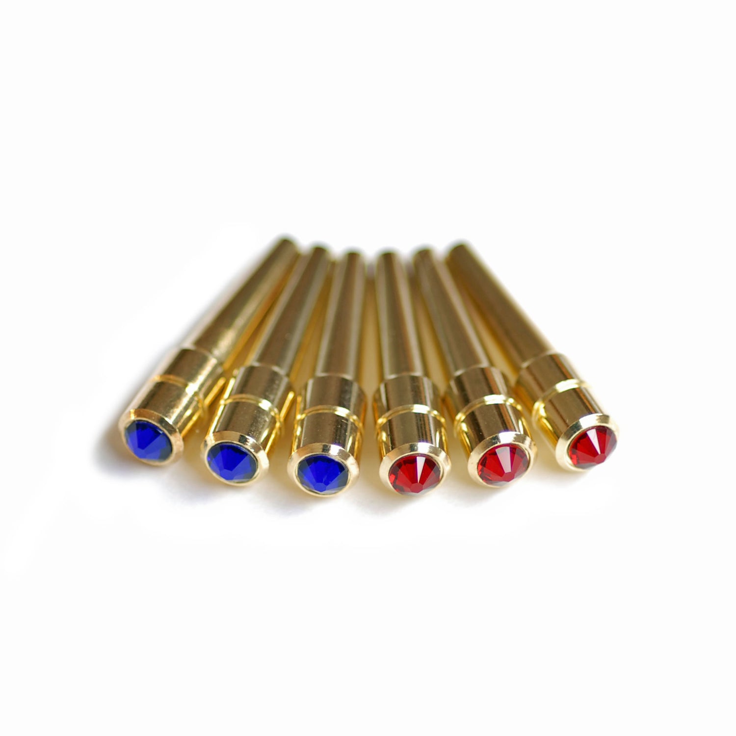 Table Top Cafe Cribbage Pegs: Swarovski Crystal 3x2 Colour