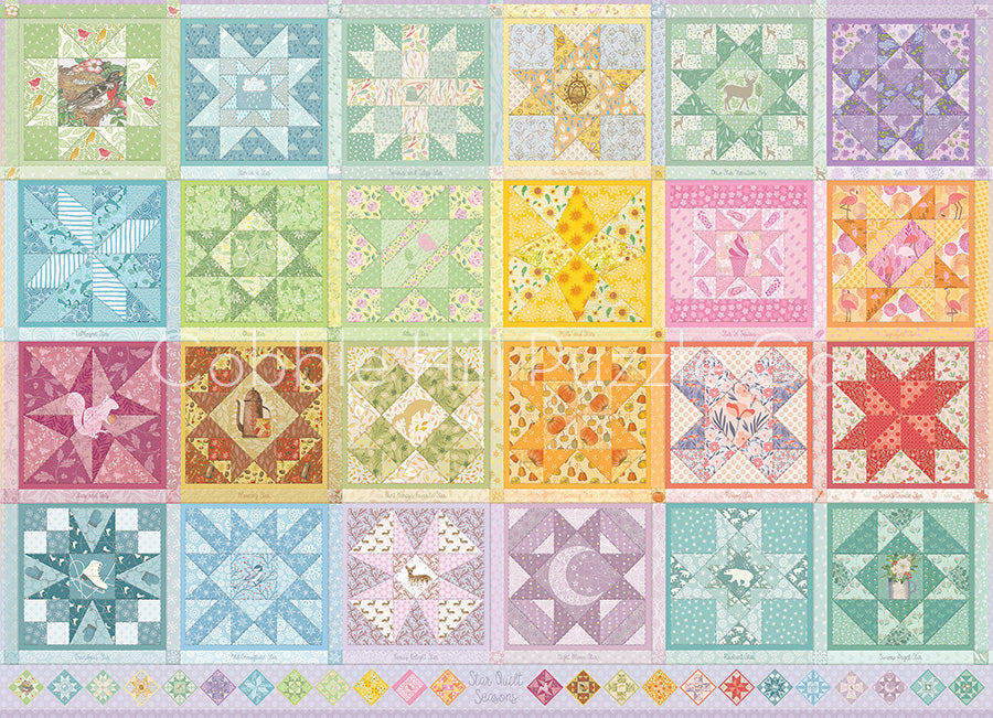 Puzzle: 1000 Star Quilt Seasons