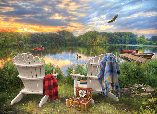 Table Top Cafe Puzzle: 1000 Lakeshore