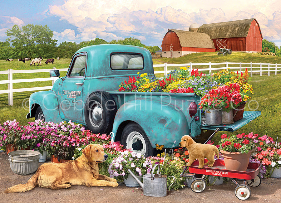 Table Top Cafe Puzzle: 1000 Flower Truck