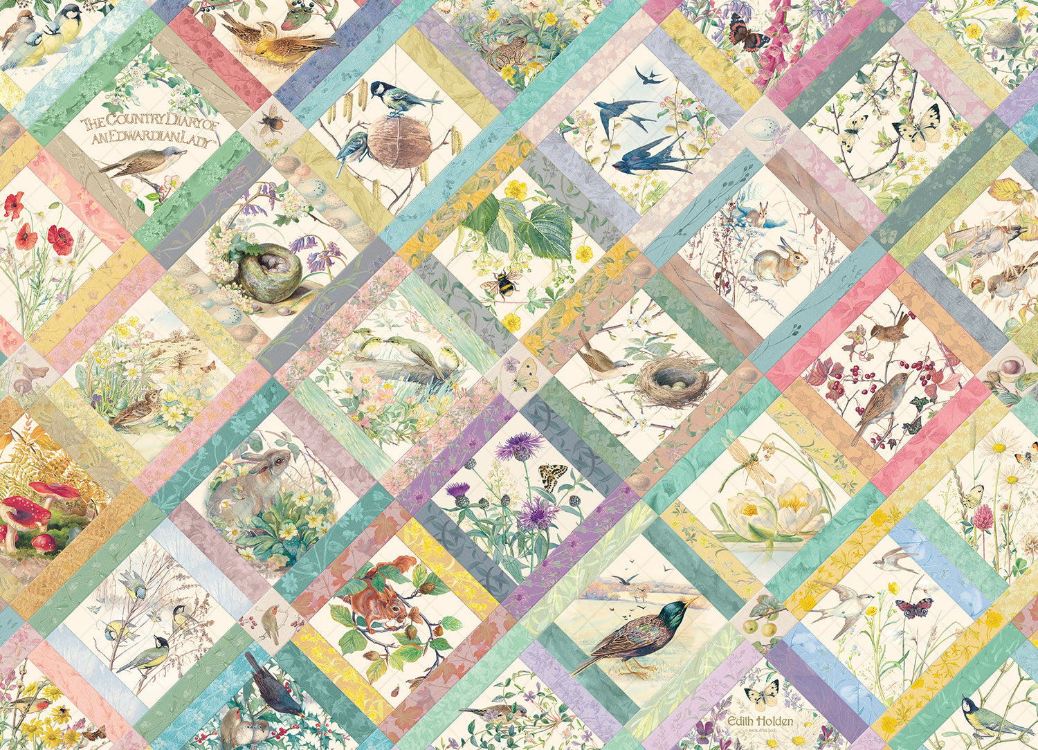 Table Top Cafe Puzzle: 1000 Country Diary Quilt