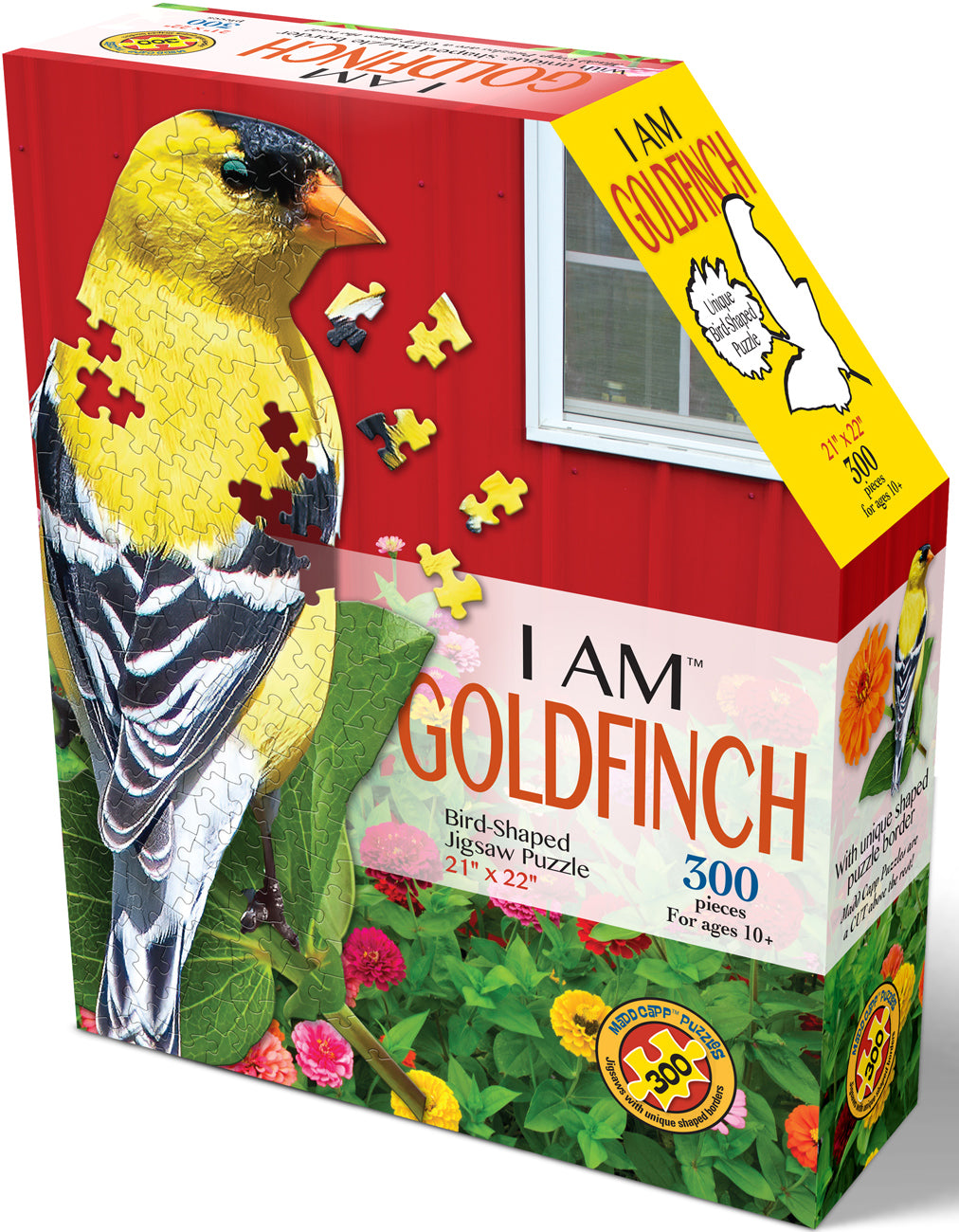 Table Top Cafe Puzzle: 300 I AM Goldfinch (Shaped)