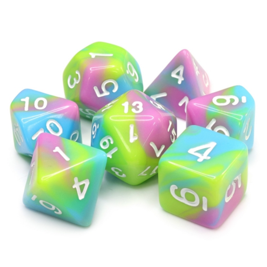 Table Top Cafe Pastel Punk RPG Dice Set